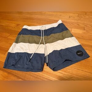 RVCA Multicolor Striped Board Shorts